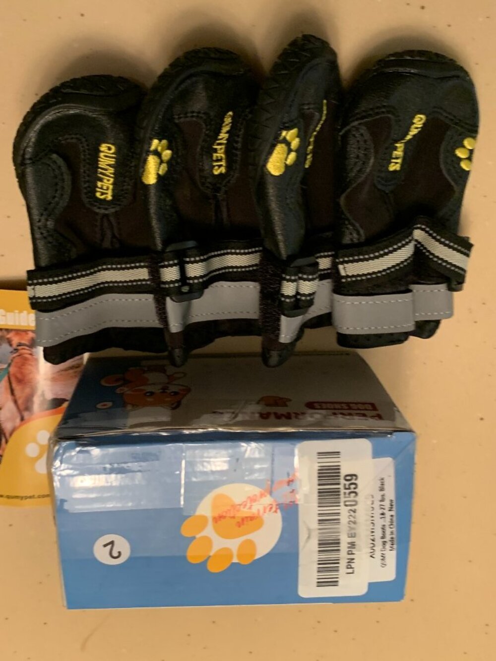 SALE!!!   QUMYPET PERFORMANCE DOG SHOES  SIZE 2  NWT